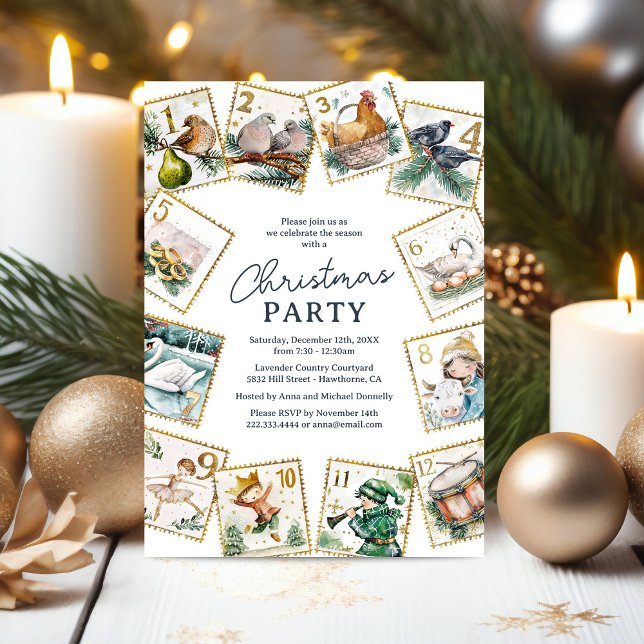 12 Days of Christmas Holiday Party Invitation (Creator Uploaded)