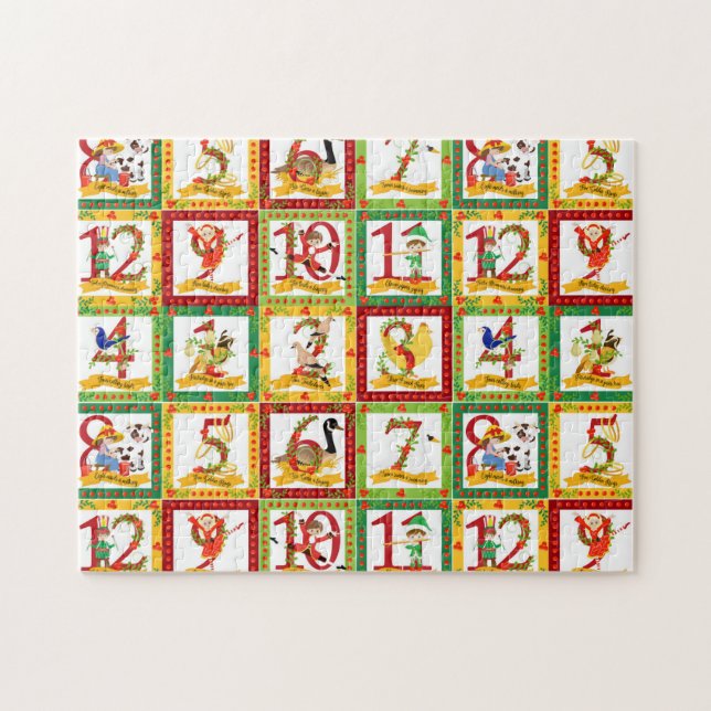12 Days of Christmas Jigsaw Puzzle (Horizontal)