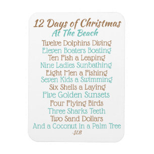 12 Days of CHristmas Magnet