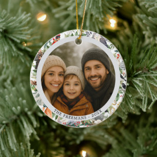 12 Days of Christmas Multi Photos Ceramic Tree Decoration