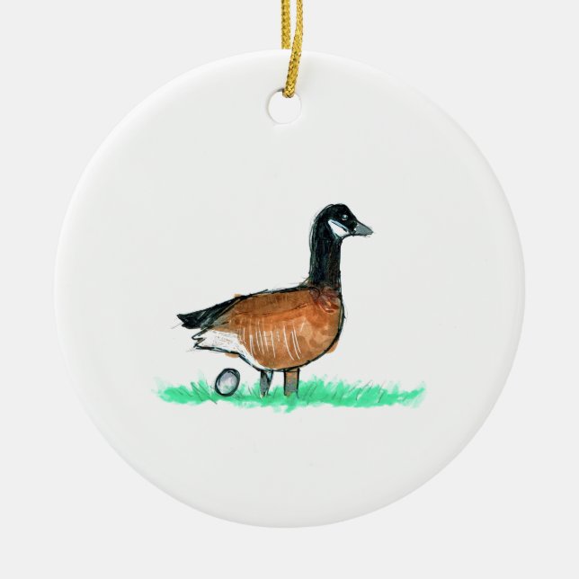12 Days of Christmas Ornament - Six Geese-a-laying (Front)