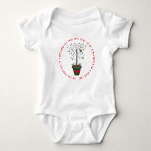 12 Days of Christmas Partridge in a Pear Tree Baby Bodysuit
