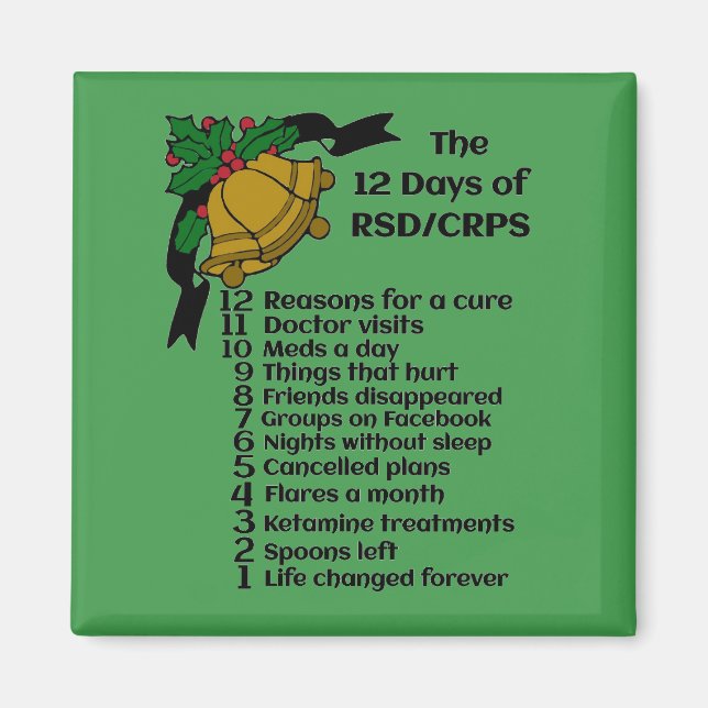 12 Days of Christmas...RSD/CRPS Magnet (Front)