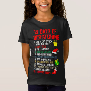 12 Days Of Dispatching Christmas Pajama X-mas Disp T-Shirt