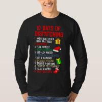 12 Days Of Dispatching Christmas Pajama X-mas Disp