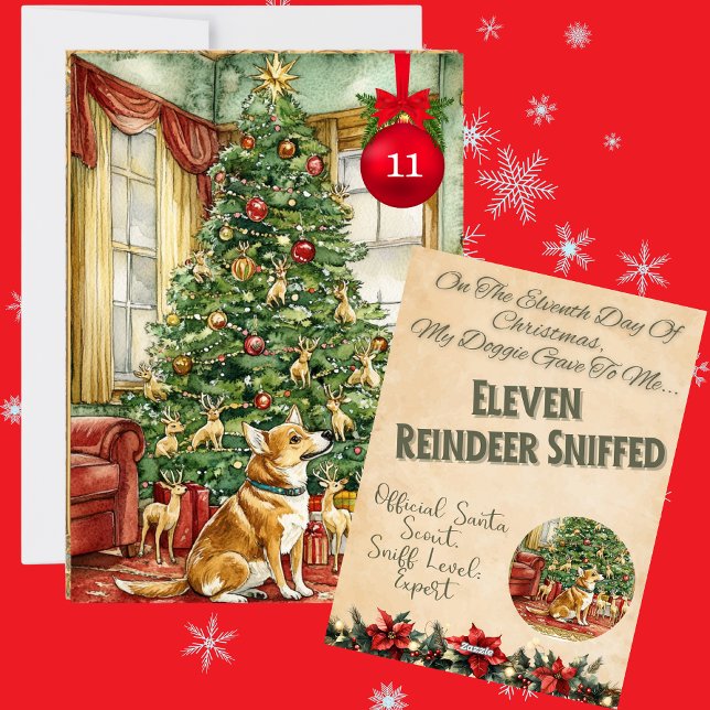 12 Days Of Doggie Christmas Day 11 Holiday Card (Creator Uploaded)