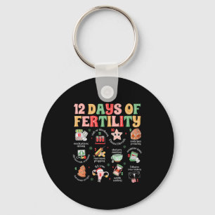 12 Days Of Fertility Ivf Nurse Christmas Ob Gyn Tr Key Ring