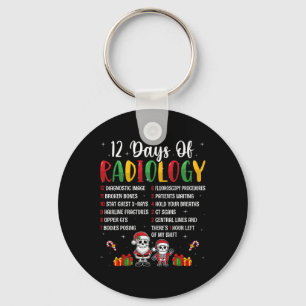 12 Days Of Radiology Xmas Rad Tech Christmas Radio Key Ring