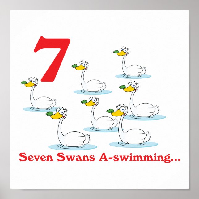 12 days seven swans a-swimming poster (Front)