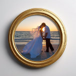 12" Diameter Circle Shape Wedding Photo Print<br><div class="desc">A 12" x 12" square shape print to trim a 12" diameter circle shape photo for your decorative circle frame. This print will require accurate trimming at home once your photo is received to fit into your circle frame. The white corners can help guide the shape of a circle to...</div>