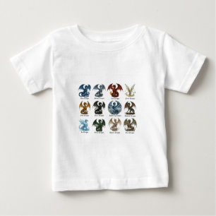 12 Dragons - dnd inspired  Baby T-Shirt
