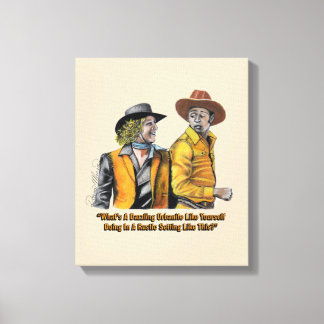 12 Exclusive Blazing Saddles Canvas Print