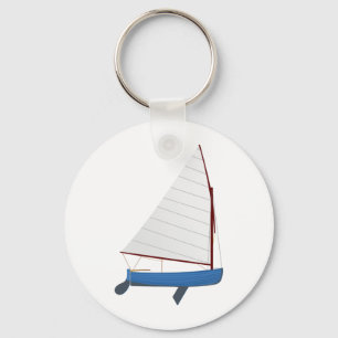 12 Foot Sailing Dinghy Key Ring
