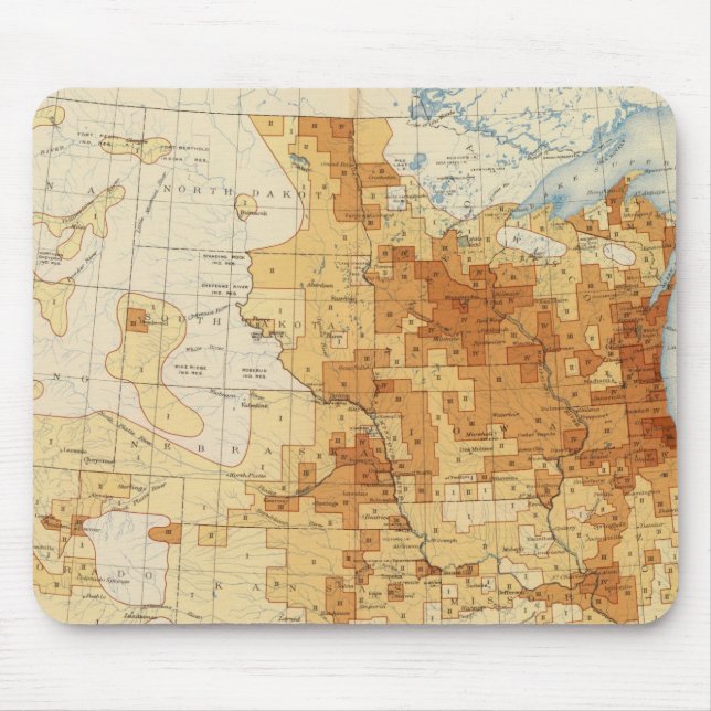 12 Foreign born 1890 Mouse Pad (Front)