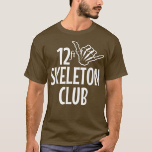 12 ft Skeleton Club Giant Skelly Halloween Inferno T-Shirt