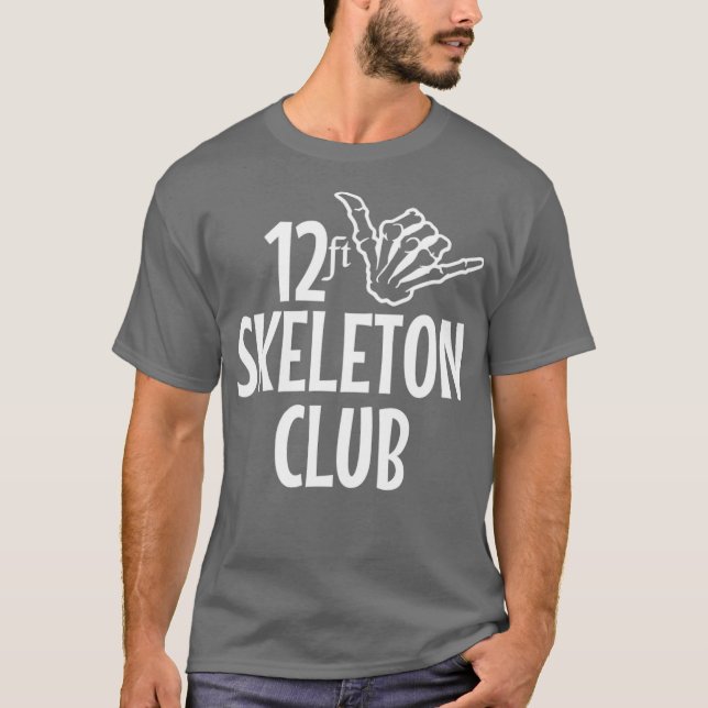12 Ft Skeleton Club Giant Skelly Halloween Inferno T-Shirt (Front)