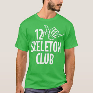 12 Ft Skeleton Club Giant Skelly Halloween Inferno T-Shirt