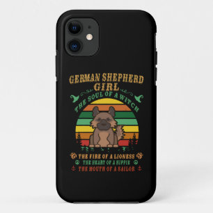 12 German Shepherd Girl The Soul Of A Witch The Fi Case-Mate iPhone Case