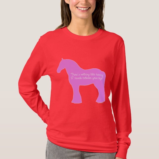 12 Hands Draught   Horse T-Shirt (Front)