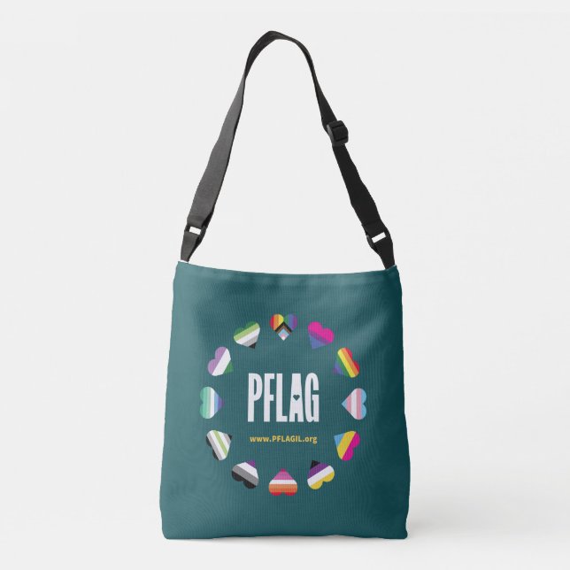 12 Hearts Circle PFLAG Tote Bag (Back)