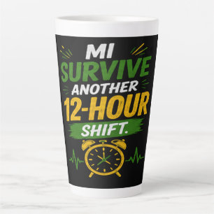 12 hour shift Custom Jamaican CNA/Nurse Latte Mug