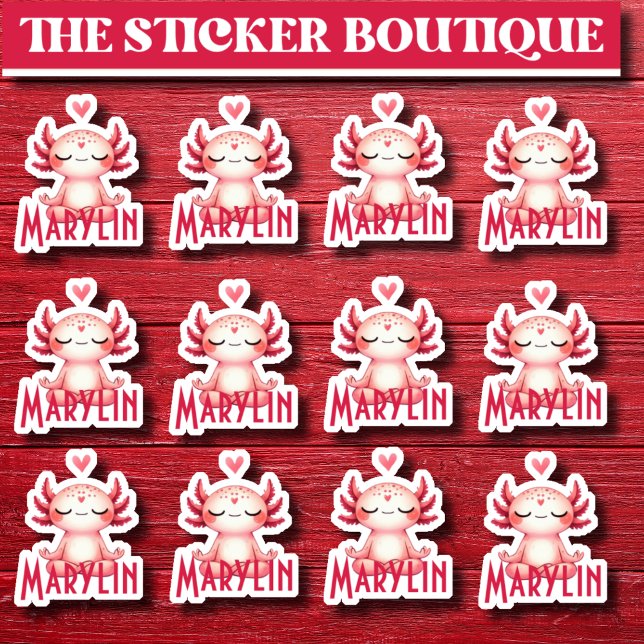 12 In One Cute Custom Name Meditating Axolotl  (Creator Uploaded)