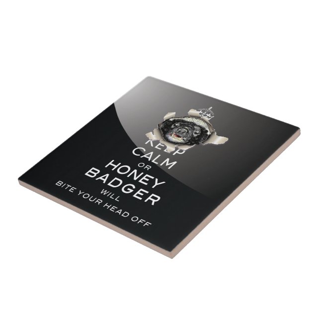 [12] Keep Calm or Honey Badger… Tile (Side)