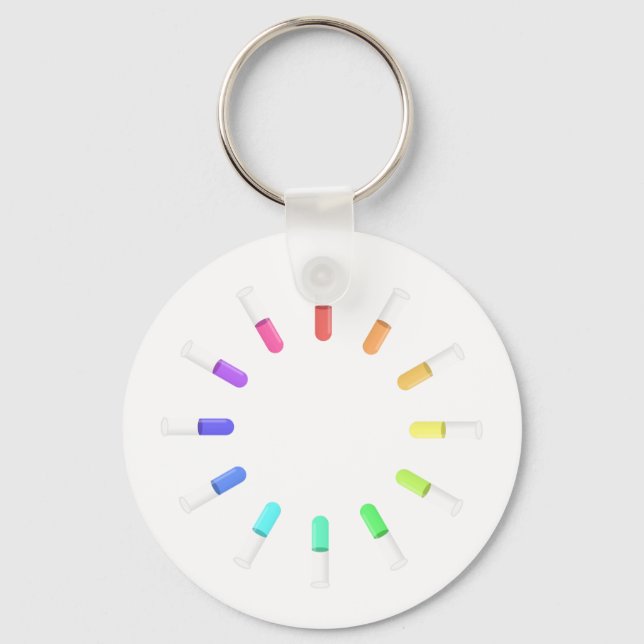 12 liquids key ring (Front)