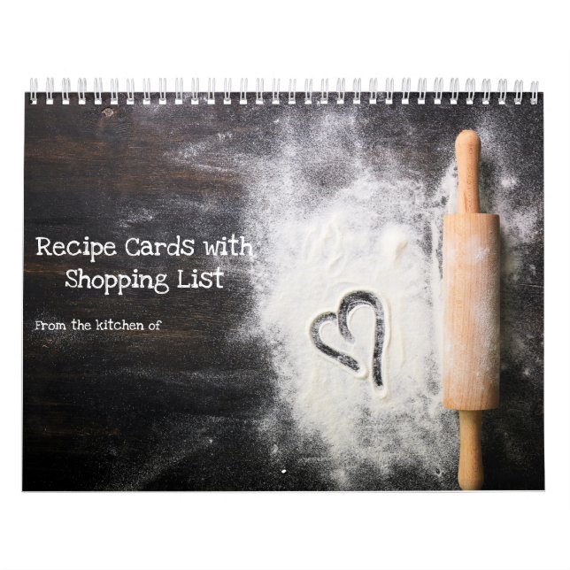 12 Month 2026 Calendar of Recipe Cards & Shopping (Cover)