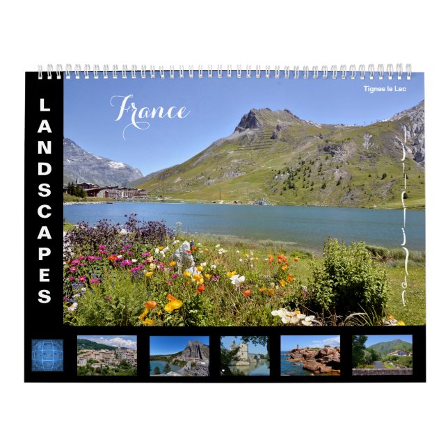 12 month calendar of landscapes of France (Cover)