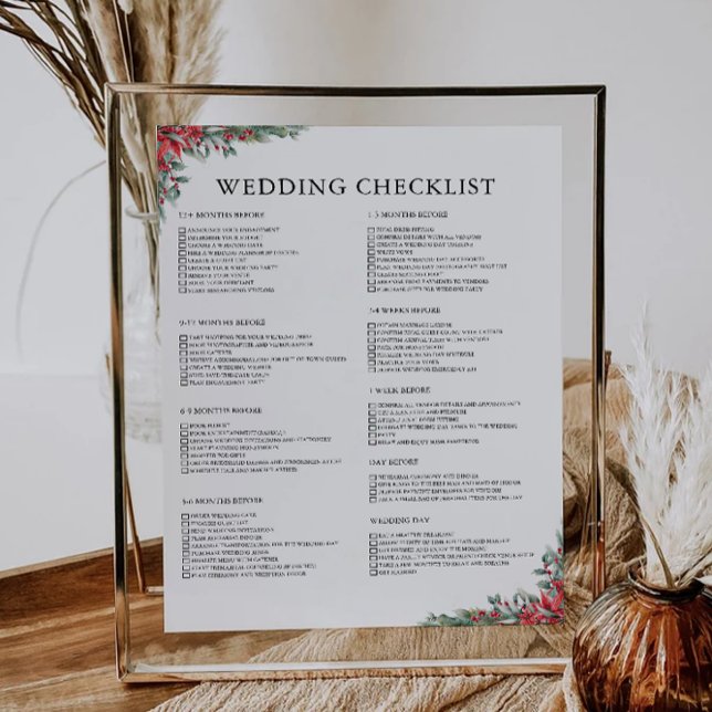 12 Month Christmas Wedding Checklist (12 Month Christmas Wedding Checklist)