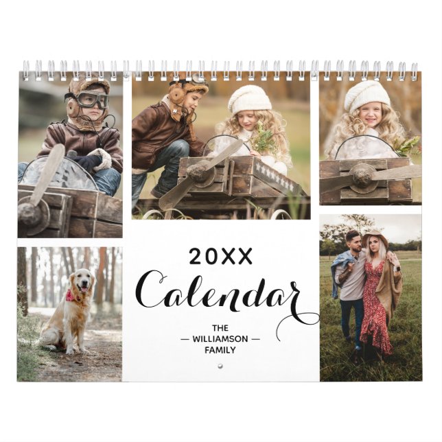 12 Month Family Custom Photo Calendar (Cover)