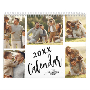 12 Month Family Custom Photo Calendar