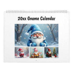 12 Month Gnome  Calendar