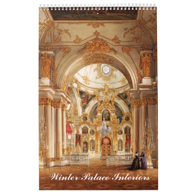 12 month Interiors of Winter Palace Calendar (Cover)