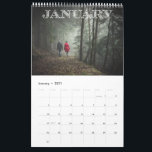 12 month photo calendar<br><div class="desc">Customise cover and back as well as each page with a large photo</div>