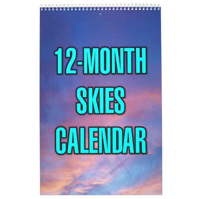 12-Month Skies Calendar (Cover)