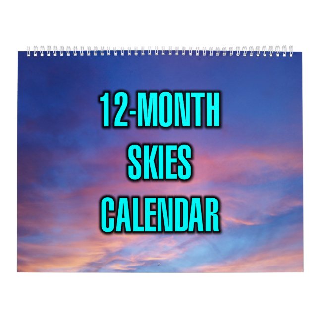 12-Month Skies Calendar (Cover)
