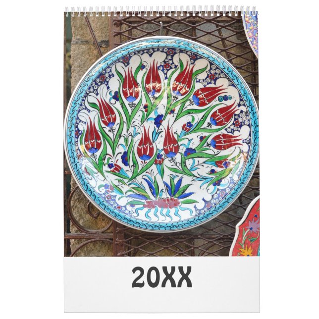 12 month turkish ceramics calendar (Cover)