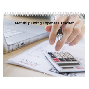 12 Monthly Calendar Living Expense Sheets