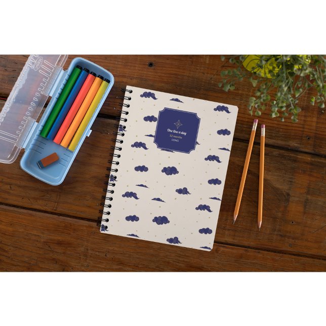 12 Months LongCelestial One Line a Day Journal  Planner (Creator Uploaded)