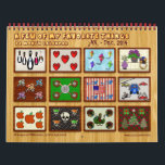 12 Months of My Favourite Things - Customised Calendar<br><div class="desc">Great first calendar for kids! Each month of the year features a different original design by digital artist, Leslie Sigal Javorek, including: silly penguins, red hearts, kites, potted flowers, tricycles, baseballs & mitts, American Flags & power boats, cars & motorcycles, apples, skulls, turkeys, christmas trees & gifts. At end of...</div>