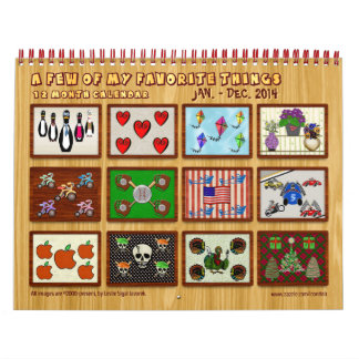 12 Months of My Favourite Things - Customised Calendar