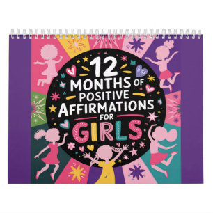 12 Months of Positive Affirmations  Calendar