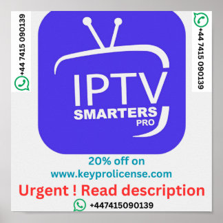12 Months Subscription For IPTV keyprolicense.com  Poster
