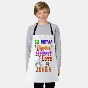 12 New Chapters 365 Days Love By Jesus Apron