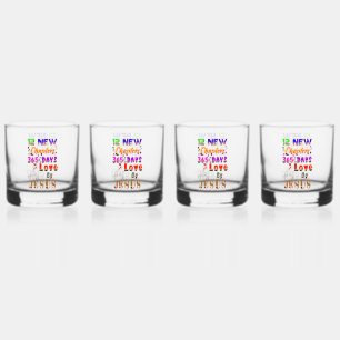 12 New Chapters 365 Days Love By Jesus Whiskey Glass