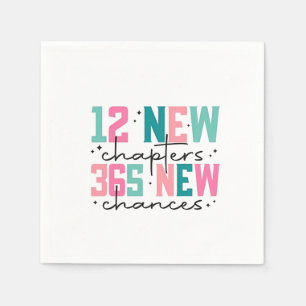 12 New Chapters, 365 New Chances 100 Days Napkin