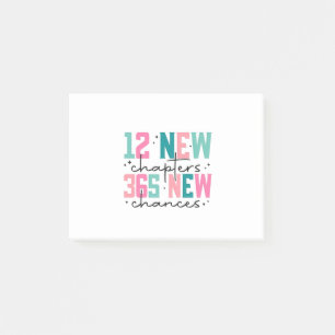 12 New Chapters, 365 New Chances 100 Days Post-it Notes