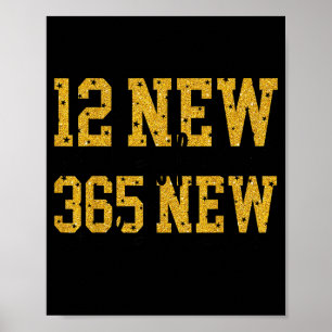 12 New Chapters 365 New Chances Happy New Year Par Poster